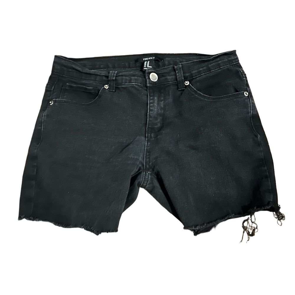 Forever 21 Women’s Black Denim Shorts